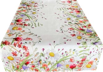 Vzorovaný ubrus - běhoun na stůl SPRING MEADOW I. 60x120 cm Mybesthome