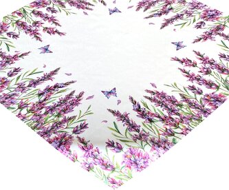 Vzorovaný ubrus na stůl LAVENDA 85x85 cm Mybesthome