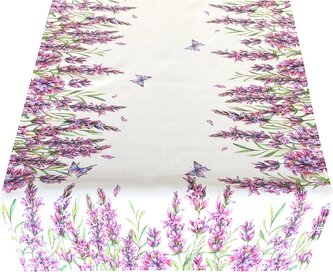 Vzorovaný ubrus - běhoun na stůl LAVENDA 60x120 cm Mybesthome