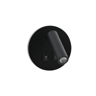 Immax GOAL 2 Vypínače, designové nástěnné LED 6W svítidlo, ČERNÉ Immax GOAL 2 Vypínače, designové nástěnné LED 6W svítidlo, ČERNÉ