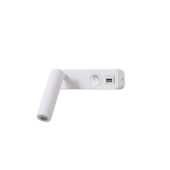 Immax GOAL USB +VYPÍNAČ designové nástěnné LED svítidlo 3W,WHITE