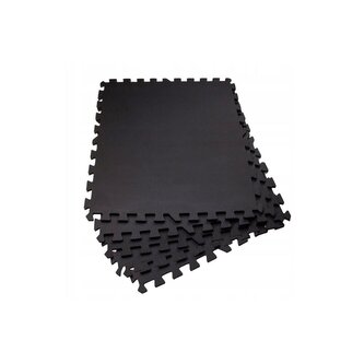 Pěnová podložka Puzzle 60x60x1,2 cm sada 6ks SPRINGOS FM0003 černá