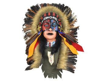 Závěsná dekorace Indiánská náčelnice 50 cm - var. C