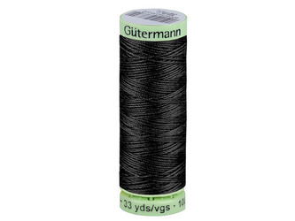 Polyesterové nitě Gütermann Jeans návin 30 m - 1 ks - 000 černá