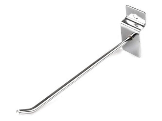 Háček délka 14 cm k dřevěným panelům na bižuterii - 10 ks - nikl