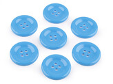 Knoflík velký Ø50 mm - 7 ks - 5 modrá sytá