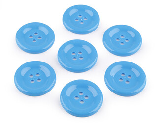 Knoflík velký Ø50 mm - 7 ks - 5 modrá sytá