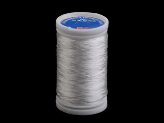 Nitě elastické připlétací Prym - 1 ks - transparent