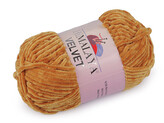 Pletací žinylková příze Velvet 100 g - 1 ks - 6 (90030) hořčicová