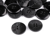 Knoflík s prošitím velikost 24", 28", 36", 40" - 20 ks - 4 (40") černá