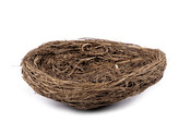 Proutěné hnízdo Ø15 cm - 1 ks - přírodní stř.