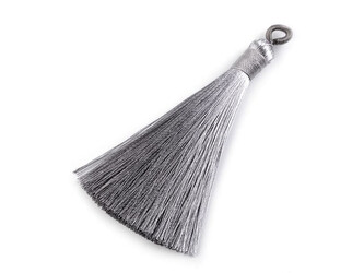 Střapec délka 80 mm - 10 ks - 8 šedá holubí