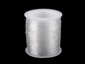 Pruženka / gumička kulatá Ø0,8 mm - 1 ks - transparent