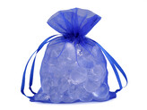 Dárkový pytlík 9x11 cm organza - 10 ks - 40 modrá královská