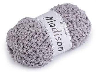 Pletací příze nopková Madison 100 g - 1 ks - 5 šedá světlá