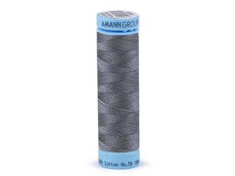 Bavlněné nitě 100 m Etiketní č.50 Triana Amann - 5 ks - 0415 Agate Gray Bavlněné nitě 100 m Etiketní č.50 Triana Amann - 5 ks - 0415 Agate Gray