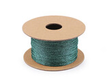 Lurexová šňůrka / provázek Ø1 mm, vánoční - 1 ks - 4 zelená