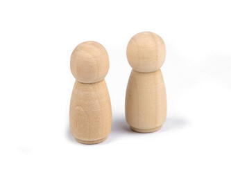 Dřevěná figurka k dotvoření 14x34 mm - 10 ks - přírodní sv.