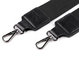 Textilní ucho / popruh na tašku s karabinami šíře 3,8 cm - 1 ks - 5 černá černý nikl