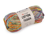 Bavlněná pletací příze Cotton Fusion 100 g - 1 ks - 3 (3653) multikolor