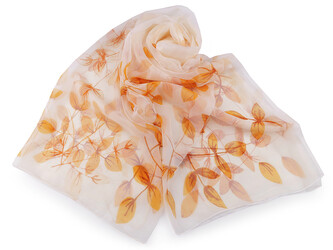 Šátek / šála 125x185 cm - 1 ks - 3 bílá