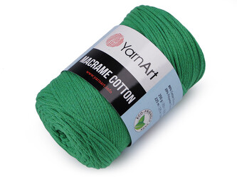 Pletací příze Macrame Cotton 250 g - 1 ks - 55 (759) zelená pastelová