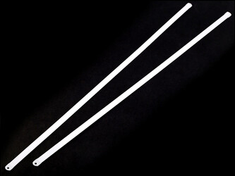 Výztuž do korzetu kovová šíře 8 mm více délek - 2 ks - 3 (40 cm) bílá
