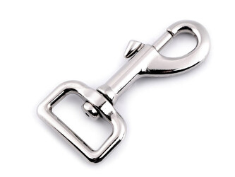 Mohutná kovová karabina s obrtlíkem průvlek 25 mm - 10 ks - 1 nikl