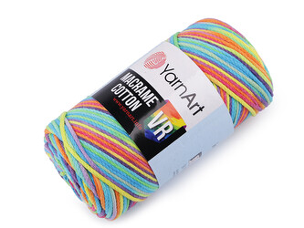 Pletací příze Macrame Cotton 250 g - 1 ks - 2 (919) multikolor