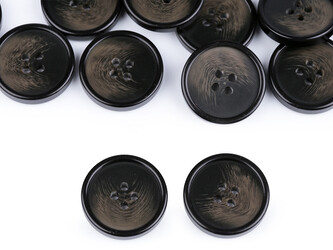 Knoflík s jemnou patinou velikost 24", 32", 36", 40" - 20 ks - 19 (36") béžová