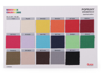 Barevnice popruh bavlněný - 1 ks - viz foto