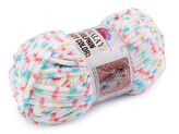 Pletací žinylková příze Dolphin Baby Colors 100 g - 1 ks - 3 (80415) bílá oranžová
