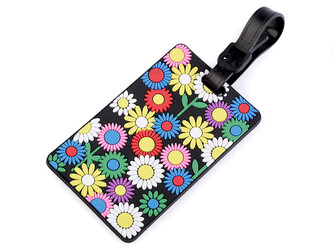 Jmenovka / visačka na kufr - 10 ks - 5 multikolor