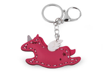 Přívěsek na batoh / klíče jednorožec, slon - 1 ks - 2 pink jednorožec