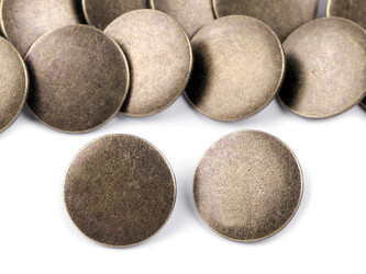 Kovový knoflík velikost 24", 28", 32" - 20 ks - 6 (32") staromosaz