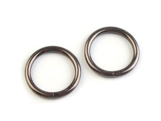 Kroužek Ø25 mm - 50 ks - 3 nikl černý