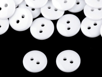 Knoflík velikost 18" - 1000 ks - 2 bílá