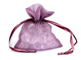 Dárkový pytlík s kovovým leskem 8x10,5 cm organza shine - 10 ks - 3 lila