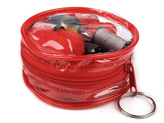 Šitíčko v pouzdře DENI - 6 ks - 2 červená