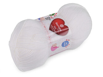 Pletací příze Baby Love a Care 100 g - 1 ks - 14 (010) bílá