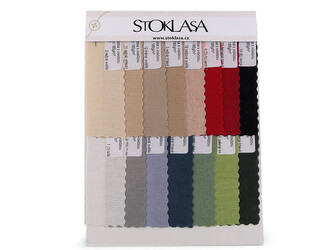 Vzorkovníky látek - minky, plátno, kočárkovina, teplákovina, velvet, tyl, šifon - 1 ks - 860132 viz foto lněná látka