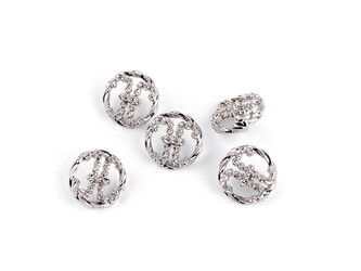 Kovový knoflík velikost 24"; 32"; 38" - 5 ks - 1 (24") nikl