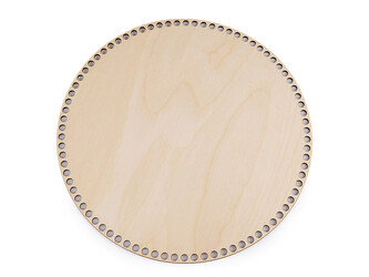 Dno na pletení / výrobu košíků Ø25 cm - 1 ks - přírodní sv.