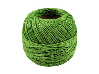 Vyšívací příze Perlovka Niťárna - 10 ks - 6162 Bright LimeGreen