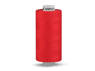 Polyesterové nitě Unipoly návin 500 m - 10 ks - 336 červená