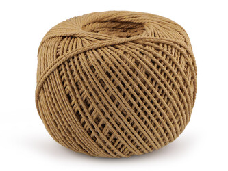 Bavlněná příze macrame Ø2 mm rozčesávací - 1 ks - 3 béžová Bavlněná příze macrame Ø2 mm rozčesávací - 1 ks - 3 béžová