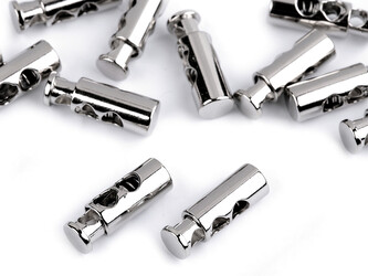 Kovové brzdičky 7x23 mm - 20 ks - 1 nikl