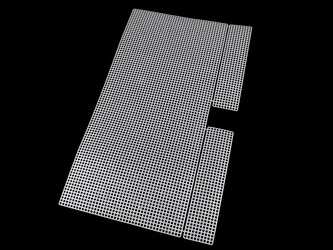 Plastová kanava / mřížka na kabelku - 1 ks - bílá