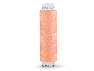 Polyesterové nitě Unipoly návin 100 m - 10 ks - 322 Apricot Sherbet