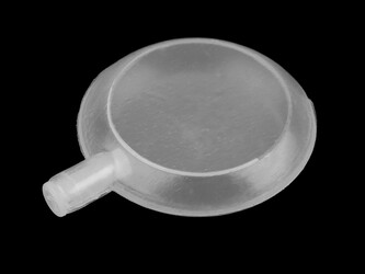 Pískátko do textilních výrobků ploché Ø42 mm - 20 ks - transparent